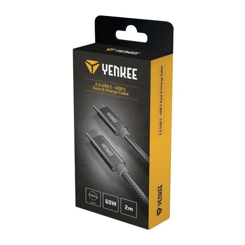 Câble USB-C 2m YENKEE pour une connexion performante