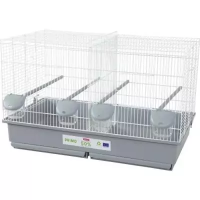 Cage éco.conçue pour oiseaux domestiques - Primo 69x39x44.5 cm