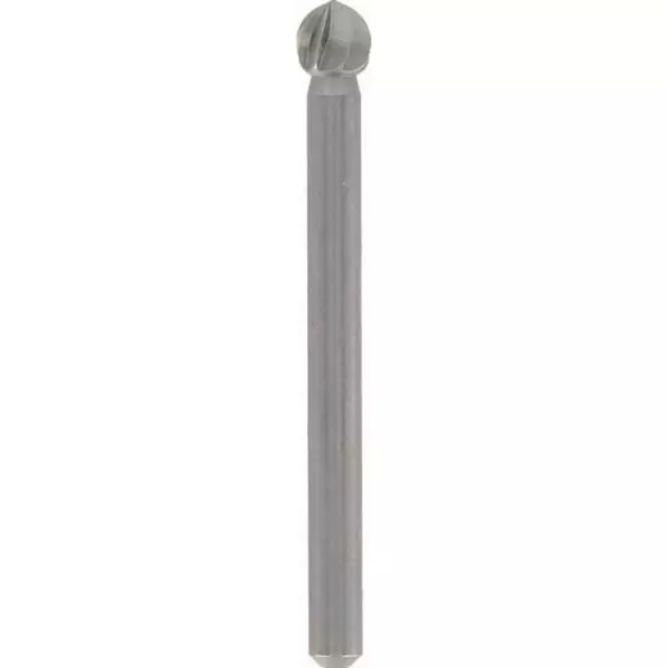 Lot de 2 Fraises Haute Vitesse DREMEL 114 (En Acier, Bout rond, Diametre 7,8mm pour Sculpter et Graver)