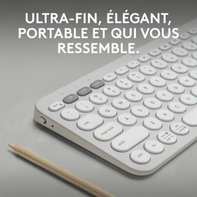 Clavier sans fil Logitech Pebble Keys 2 K380s - Blanc