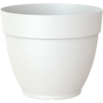 Pot de fleur blanc 35cm - Style campagnard chic