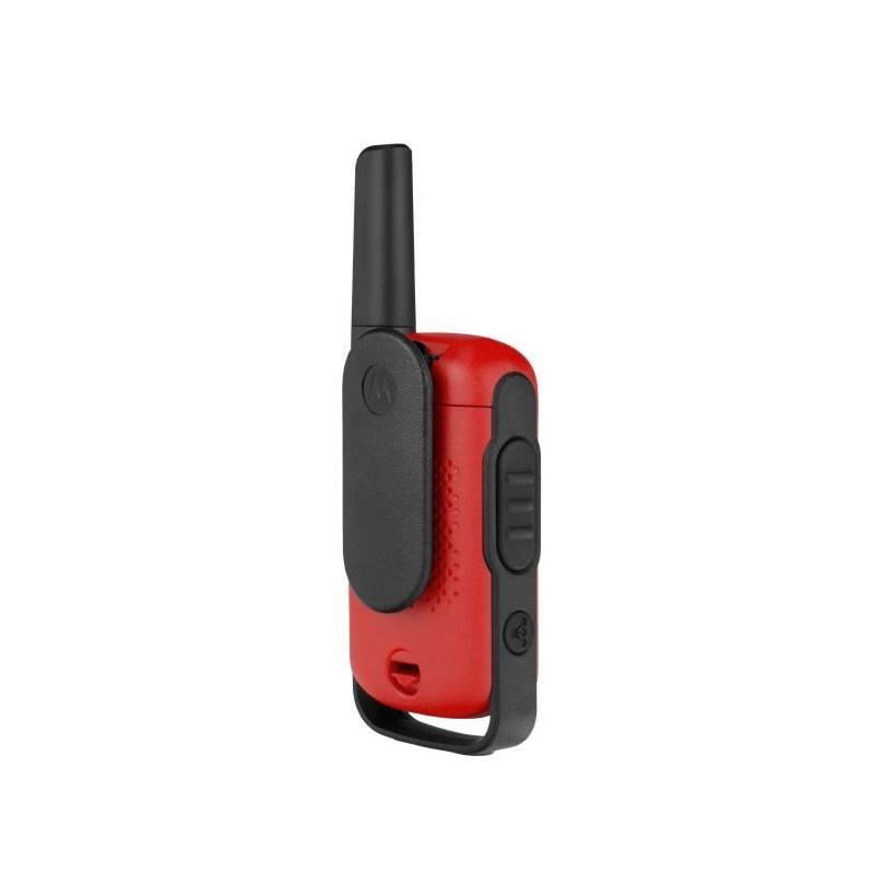 Talkies Walkies Motorola Rouge T42 - Portée 4 km - 16 canaux - Affichage LCD