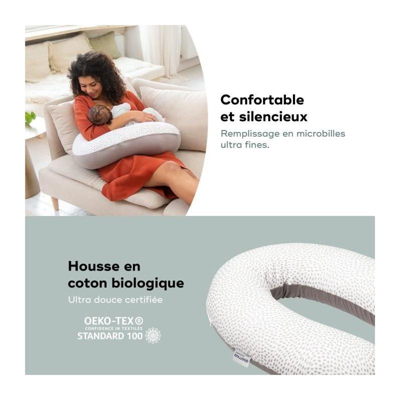 Coussin de Grossesse et d'Allaitement Buddy, Confort Optimal!