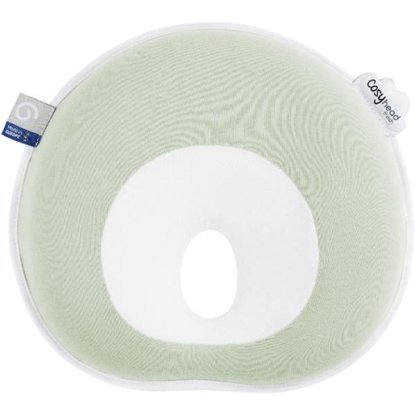 Cale tete bébé - BABYMOOV - Cosyhead - Morphologique pour bébé - Coton bio certifié oeko-Tex - Fresh Sage Green