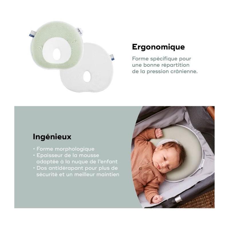 Cale tête bébé Morphologique - Fresh Sage Green