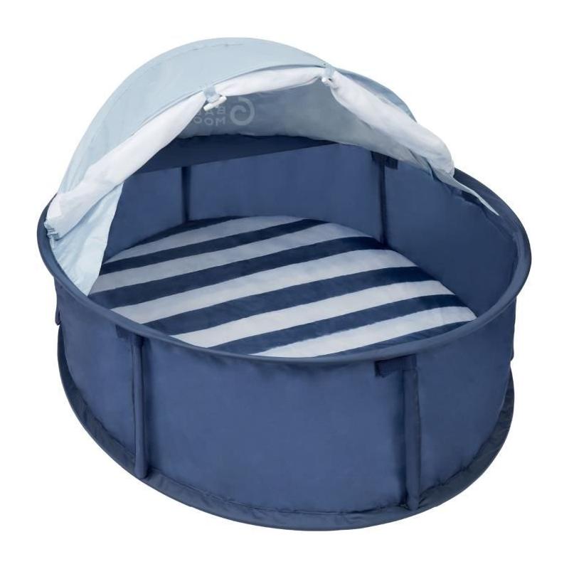 Parc Bébé 2 en 1 Babyni Marinière: Anti-UV FPS 50+ & Moustiquaire