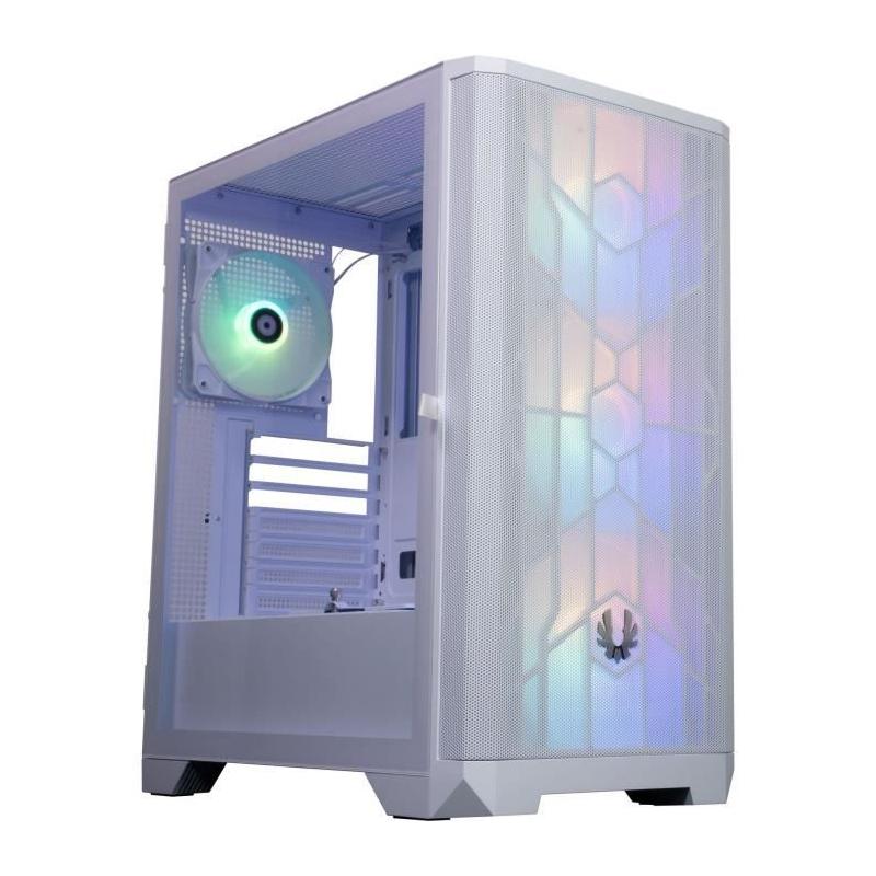 Boîtier PC BITFENIX Nova Mesh SE TG 4ARGB Blanc - Moyen tour ATX