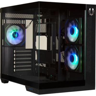 Boîtier PC BITFENIX Triton Cube ATX Noir : Verre trempé, USB-C et A-RGB
