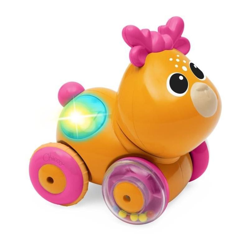 Doudou Chicco Faon Sprint&go Orange et Rose - Des 6 Mois