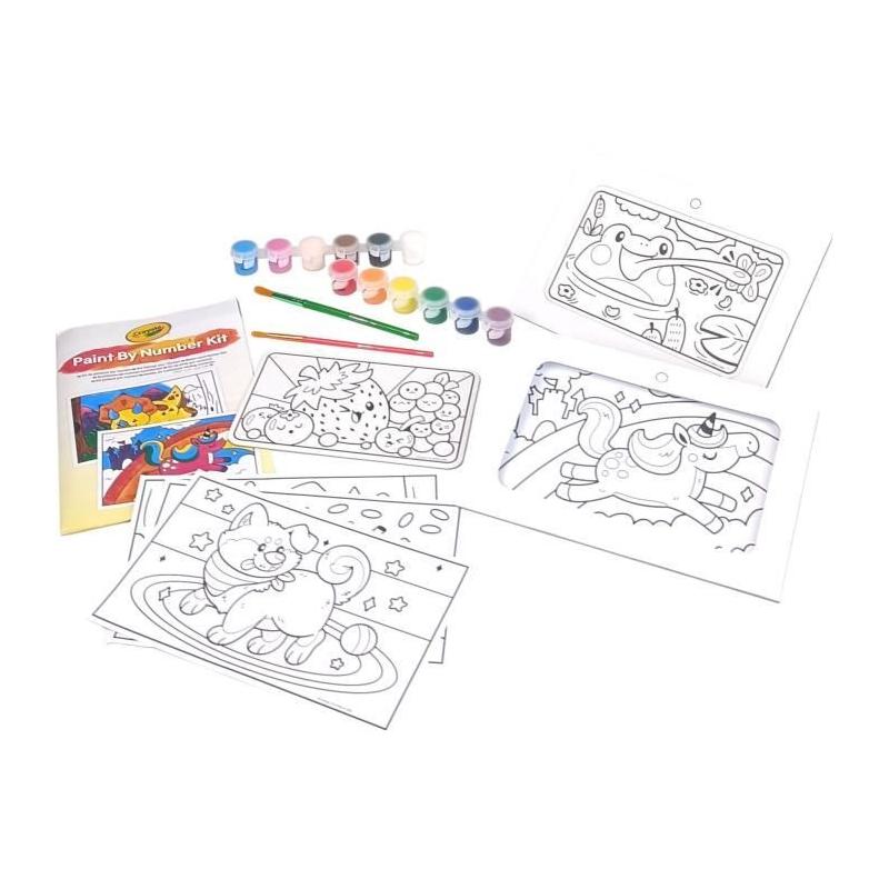 Kit de peinture par numéro CRAYOLA – 6 gabarits – 5 ans