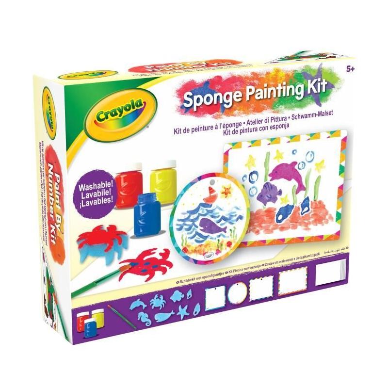 Kit de peinture amusant avec des éponges - CRAYOLA - Pour les petits artistes