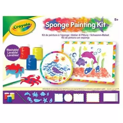 Kit de peinture amusant avec des éponges - CRAYOLA - Pour les petits artistes
