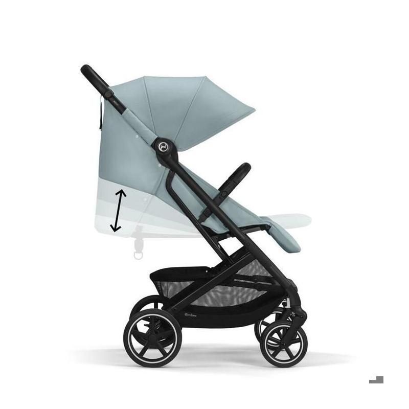 Poussette Beezy BLK - Stormy Blue, style urbain et pratique