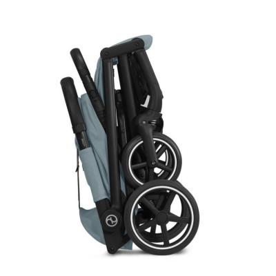 Poussette Beezy BLK - Stormy Blue, style urbain et pratique