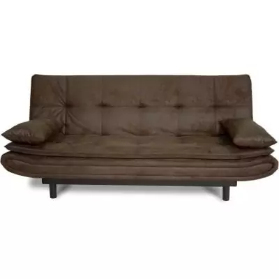 Banquette clic-clac DARIUS - Confort et style en tissu marron