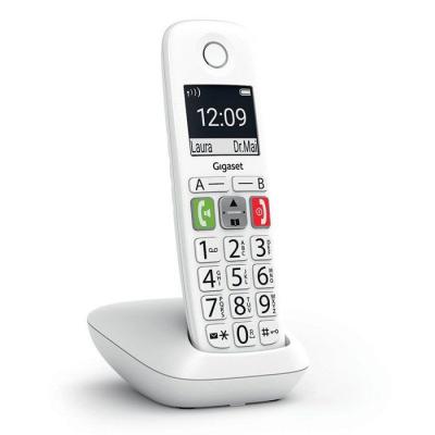 Téléphone Fixe GIGASET E290 Blanc - Grand écran et touches larges