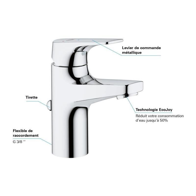 Mitigeur Lavabo Taille S Start Flow Chromé GROHE