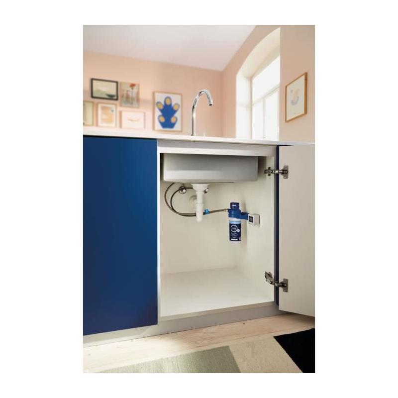 Robinet de cuisine filtrant chromé - GROHE Blue Pure StartCurve
