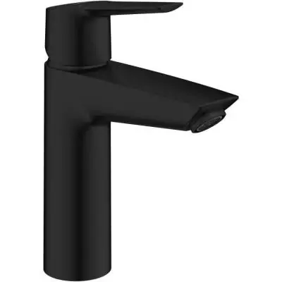 Mitigeur lavabo monocommande GROHE Start - Noir mat - Taille M - Bec moyen - Économisez de l'eau