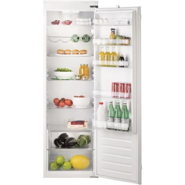 Réfrigérateur Armoire - HOTPOINT - SB18012 - Encastrable - 314 L - Classe E - 54 x 54,5 x 177 cm - Blanc
