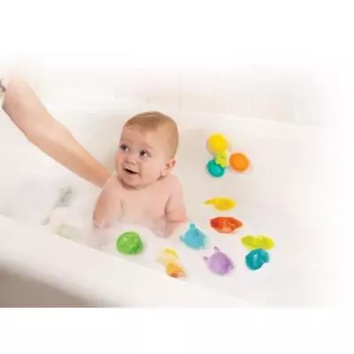 Coffret de bain INFANTINO : 11 pièces en silicone