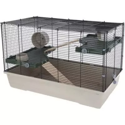 Cage 3 étages pour petits rongeurs 80*45*53 cm - FLAT NATURE - KERBL