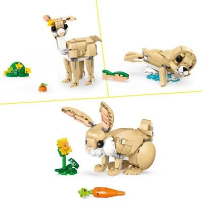 LEGO Creator 31162 3-en-1 L'adorable lapin - Pour les filles de 8 ans