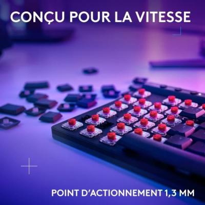 Clavier gamer sans fil Logitech G515 Lightspeed - Noir