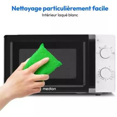 Four micro onde MEDION MD 11475 - Noir et blanc: Cuisinez en toute élégance