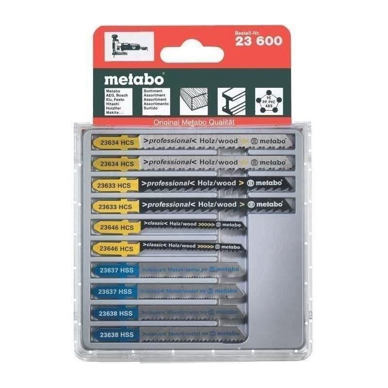Lames pour scies sauteuses METABO - Lot de 10 - Polyvalentes et performantes