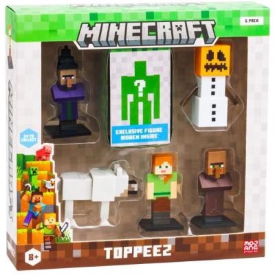 Coffret 6 petites figurines Minecraft - Figurine mystère