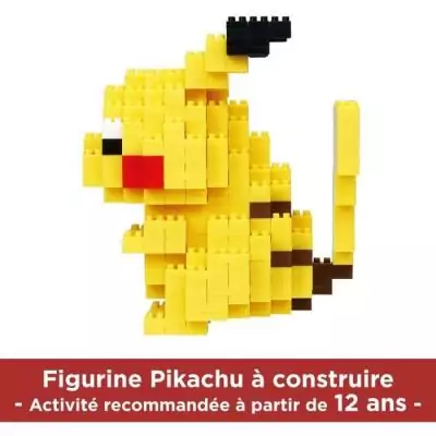 Figurine en briques - BANDAI NANOBLOCK Pokémon Pikachu Deluxe
