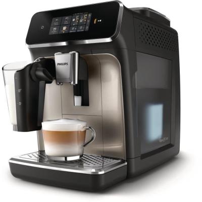 Machine à espresso automatique PHILIPS Silent Brew EP2336/40 - LatteGo - Noir chromé