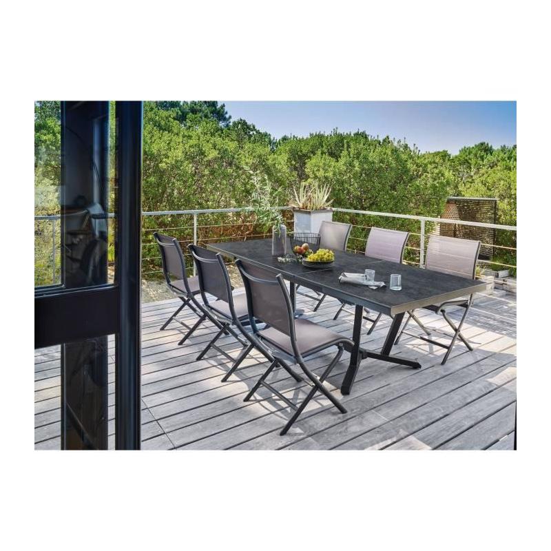 Table de jardin extensible en aluminium pour 12 personnes - VITA