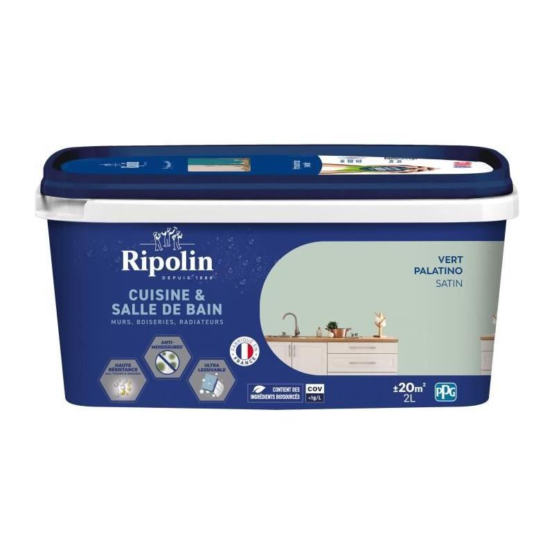 Peinture RIPOLIN Cuisine & Bain Vert Palatino - 2 L