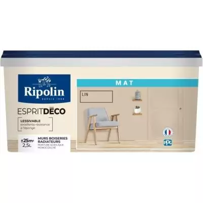 Peinture mat RIPOLIN Esprit Déco 2.5L