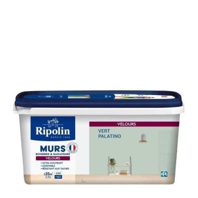 Peinture Velours Vert Palatino pour Murs, Boiseries et Radiateurs