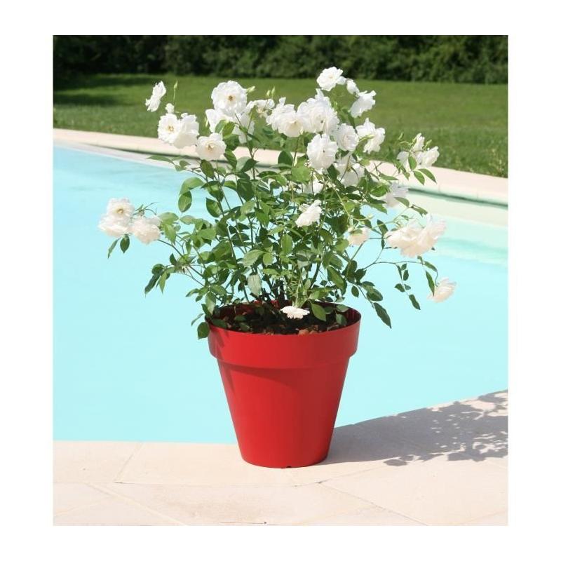 Pot de fleurs Soleilla Rouge - Ø 39,2 x 35,8 cm - Jardinière esthétique
