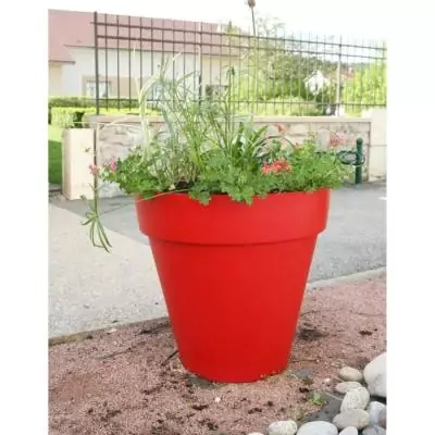Pot de fleurs Soleilla Rouge - Ø 39,2 x 35,8 cm - Jardinière esthétique Pot de fleurs Soleilla Rouge - Ø 39,2 x 35,8 cm - Jardinière esthétique