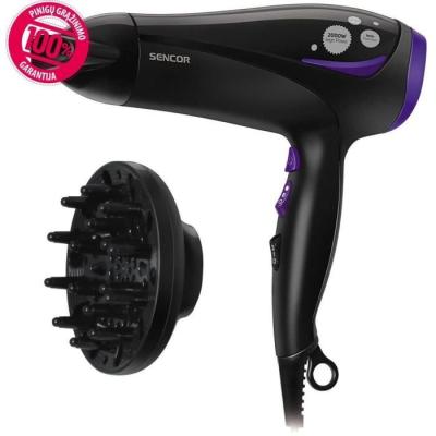 Sèche-cheveux ionique SENCOR - Puissant 2000 W - Noir