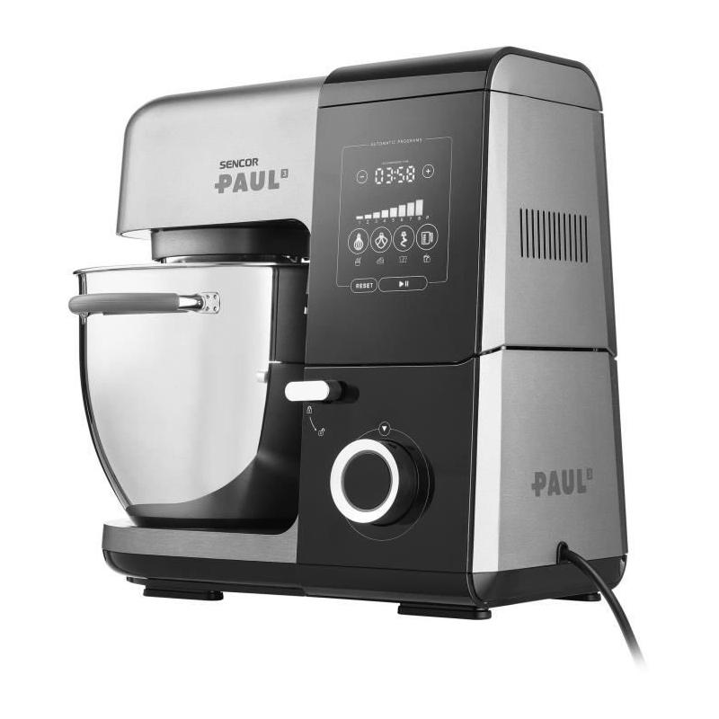 Robot pâtissier multifonction SENCOR STM 8970 PAUL 3 - 1800W Noir/Acier