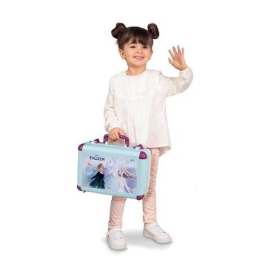 Valise beauté Reine des Neiges pour coiffure, onglerie et maquillage