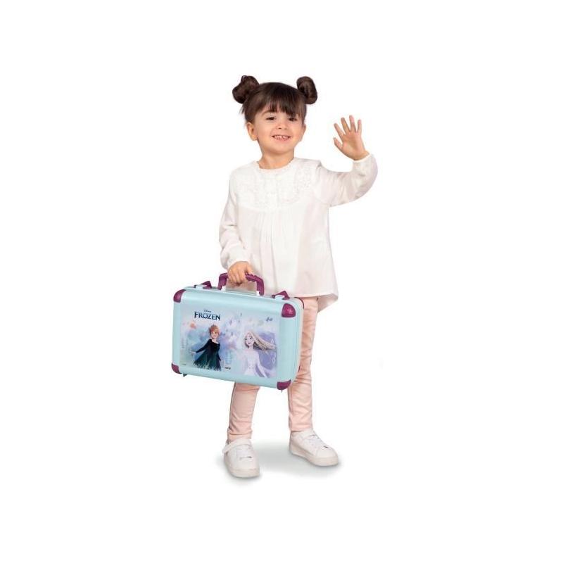 Valise beauté Reine des Neiges pour coiffure, onglerie et maquillage