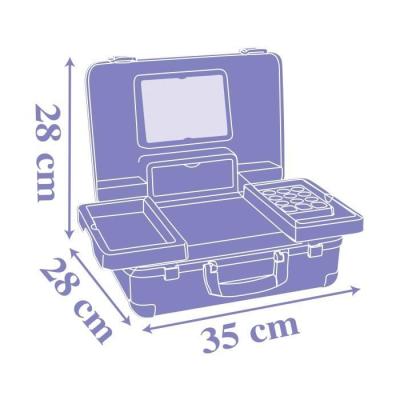 Valise beauté Reine des Neiges pour coiffure, onglerie et maquillage