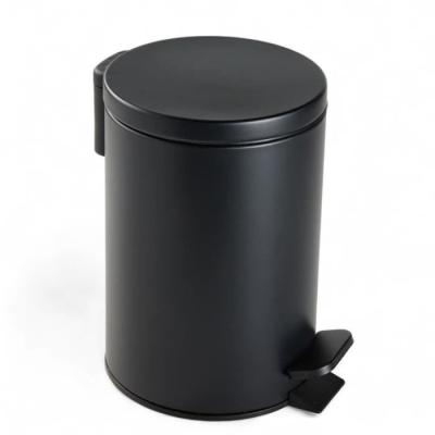 Poubelle SDB - TODAY - UTILITAIRE - 3 L - Ø 17 x H 25 cm - Polypropylène - Noir Doux