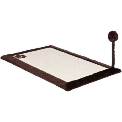 Tapis griffoir avec jouet - TRIXIE - 70 x 45 cm - Naturel/Brun