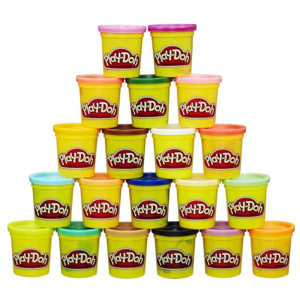 Play-Doh 20 Pots Pâte a modeler, Super couleurs, 84 g chacun