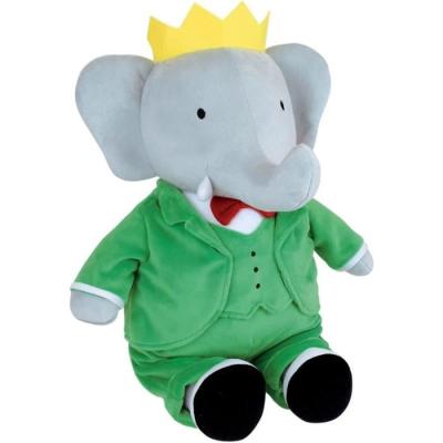 Peluche JEMINI Éléphant Babar 40 cm - Douce et Décorative