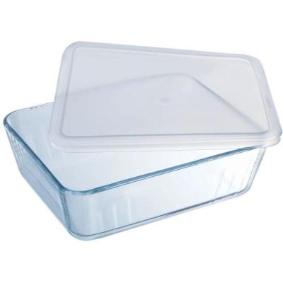 Boîte de conservation rectangulaire Pyrex 22 x 17 cm - Verre borosilicate