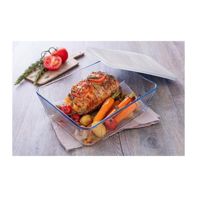 Boîte de conservation rectangulaire Pyrex 22 x 17 cm - Verre borosilicate